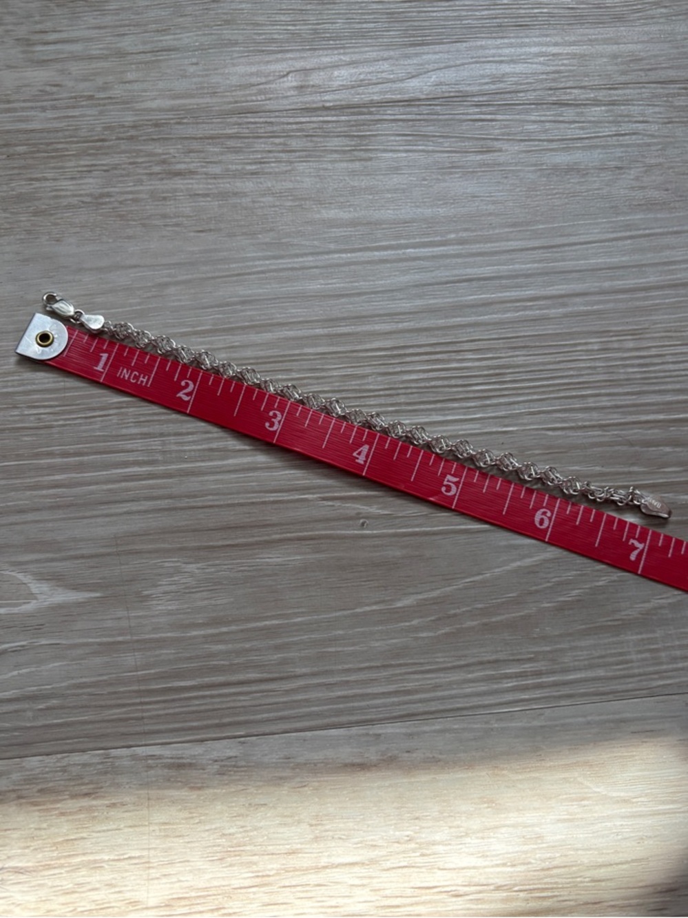 Vintage Italian Sterling Silver Rope Link Bracelet - Picture 7 of 7